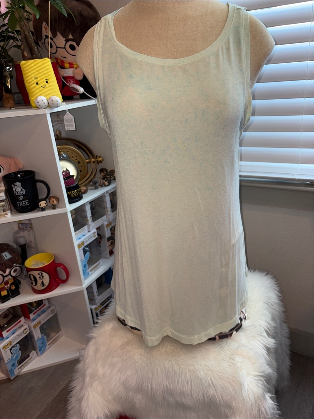 Women’s Sleeveless Cream Tank Top - Lightweight Casual Layering Top